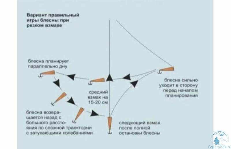 правильная игра блесной