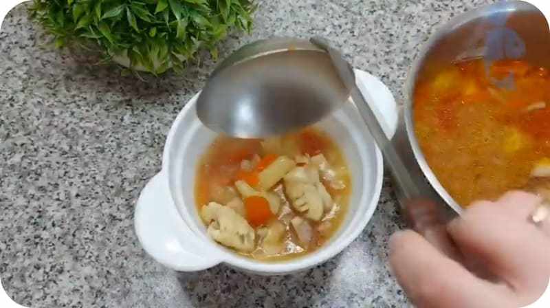 Суп из окуня по-домашнему