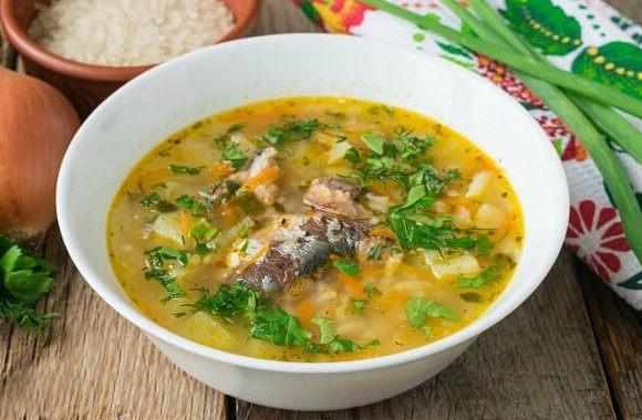 Рыбный суп с зеленью