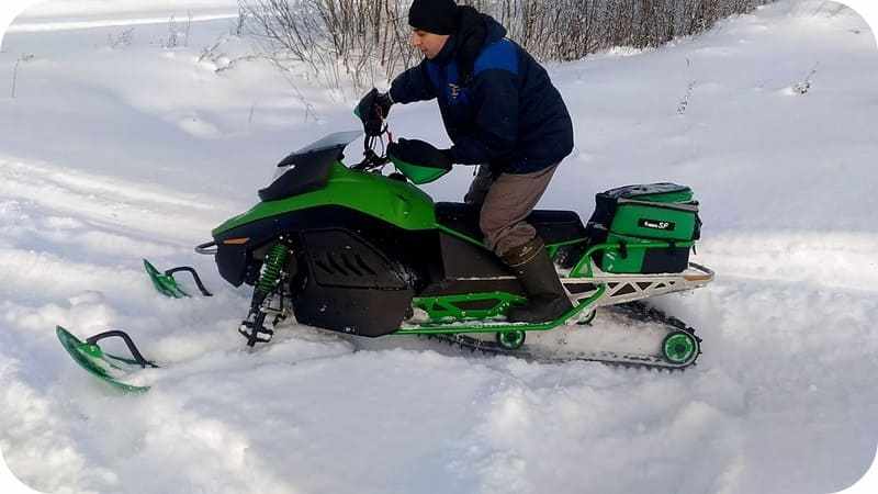 обкатка снегохода ирбис sf150l
