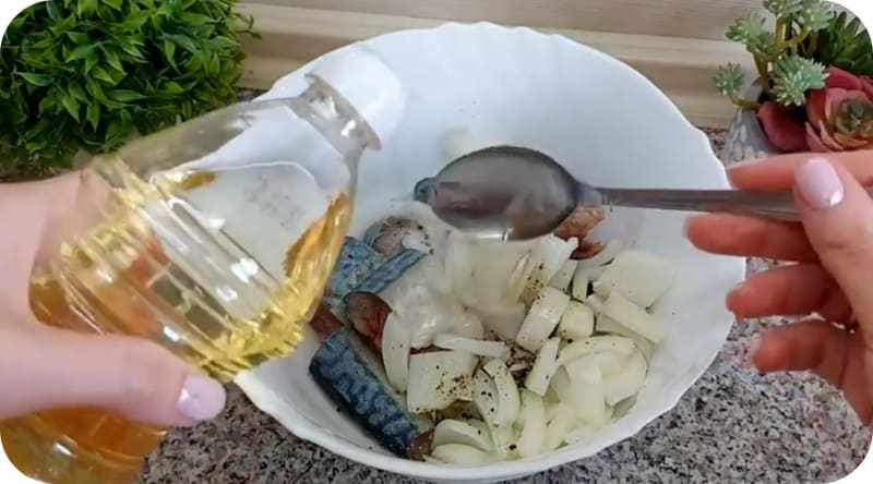 Масло при засолки рыбы