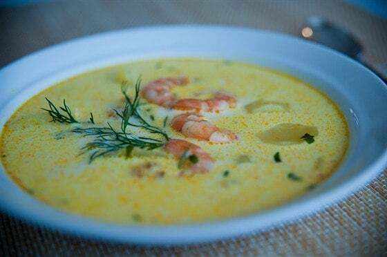 Рецепт супа с креветками