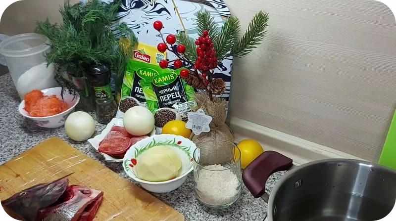 Домашний суп из горбуши