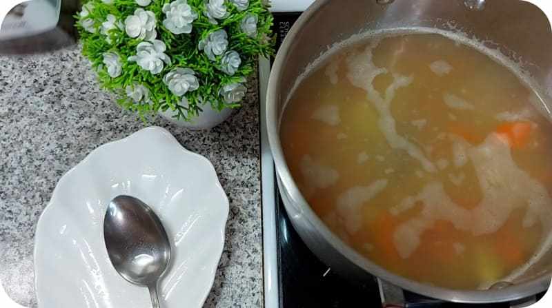 Уха с пшеном