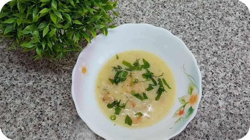 Креветочный сливочный суп