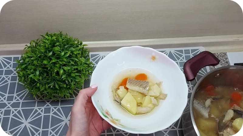 Готовая уха