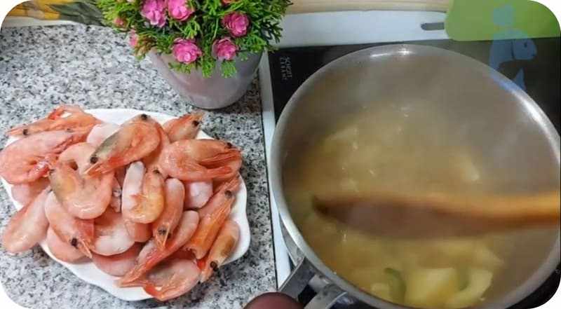 Креветки свежие и вкусные
